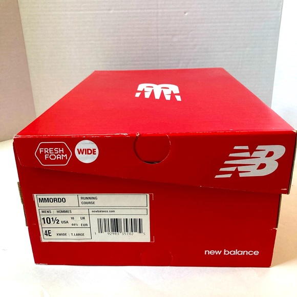 New New Balance Running Course Shoes 10.5 4E X Wide Gray/Blue MMORDO - Picture 4 of 11